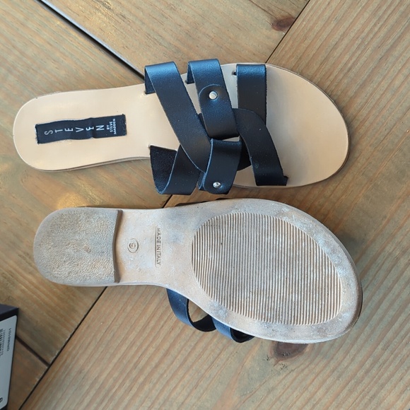 Black Leather Sandals - Picture 6 of 6